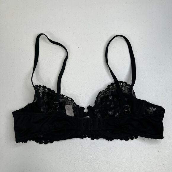 Victoria's Secret Size 34B Bra Very Sexy Lined Demi Push Up Underwire Black Lace - Picture 4 of 16